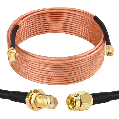 Vista 20 de XRDS -RF Cable SMA de 1 pie, macho SMA a mamparo hembra SMA RG316 SMA Cable de extensión para 4G LTE Router celular SDR USB Dongle receptor