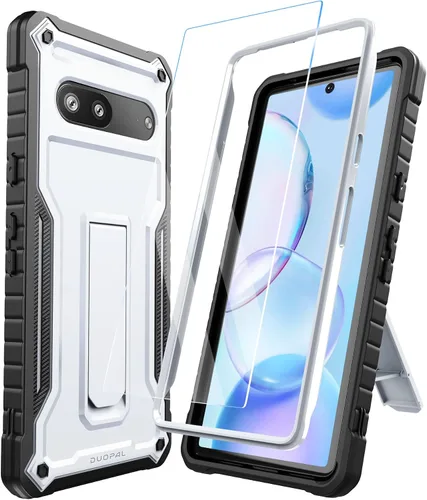 Vista 19 de Funda para Google Pixel 7, protección de grado militar a prueba de golpes con protector de pantalla HD de vidrio templado y soporte compatible