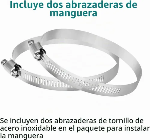 Vista 6 de Manguera de ventilación de secadora de 3 pulgadas, conducto de aire flexible ajustable de PVC de 9.84 pies, conducto de aire de cuatro capas