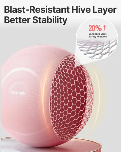 Vista 8 de YOTTOY - Pelota de ejercicio antiestallido para entrenamiento, yoga y embarazo, extragruesa para terapia física y fitness