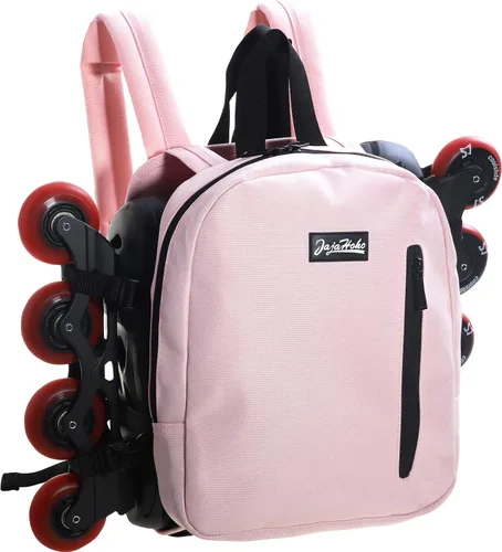 Vista 6 de JajaHoho Bolsas para patines de ruedas para mujeres y hombres, mochila multifuncional deportiva para patines de ruedas, patines de hielo, patines
