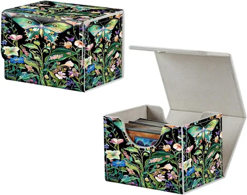 Vista 30 de MTG Commander - Caja de cartas intercambiables, más de 100 tarjetas con funda con funda de piel sintética, caja de almacenamiento de tarjetas