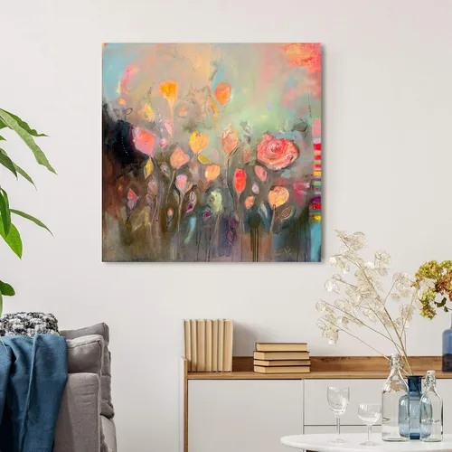 Vista 3 de The Oliver Gal Artist Co. Lienzo decorativo abstracto para pared, diseño de estado eterno de la mente por Michaela Nessim, decoración del hogar, 24