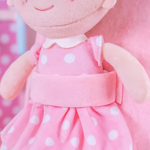 Vista 39 de Onetoo Mochila para niños pequeños, regalos de regreso a clases, mochilas para niñas y niños con muñecas de bebé ligeras y suaves en vestido