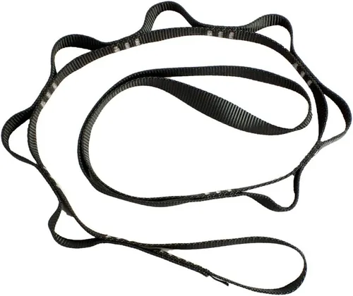 Vista 5 de Fusion Climb 7-Loop ProChain - Correa de nailon cosido resistente 43 x 0.75 pulgadas - Negro