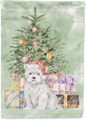 Vista 23 de Caroline's Treasures CK8213GF Bulldog Inglés #2 Regalos de Navidad y árbol de jardín Bandera de buzón Bandera decorativa para patio exterior, patio