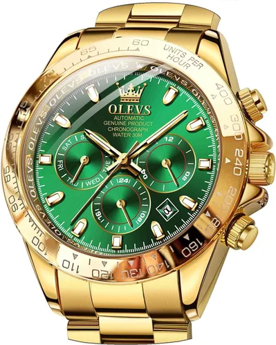 Vista 14 de OLEVS Relojes de esqueleto para hombre, reloj de pulsera de diamantes de lujo, automático, mecánico, automático, luminoso, impermeable