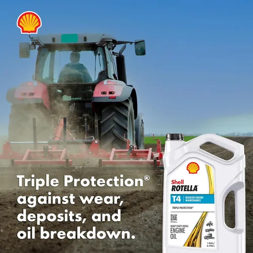Vista 6 de Shell Rotella Aceite de motor diésel T4 Triple Protection 15W-40, 1 galón