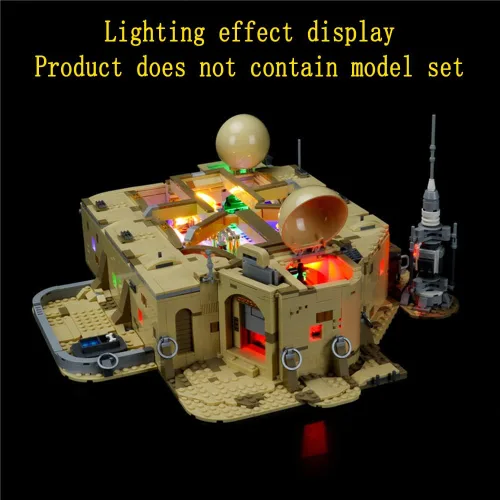 Vista 5 de GEAMENT Kit de luces LED compatible con LEGO Mos Eisley Cantina - Juego de iluminación para modelo de construcción 75290