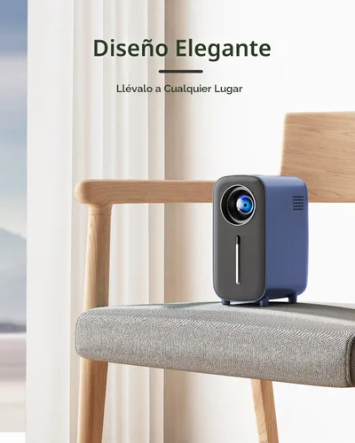Vista 6 de Mini proyector de película Bluetooth: proyector de 1080P, proyector de película 4K, proyector de TV portátil para el hogar, proyector LED de video