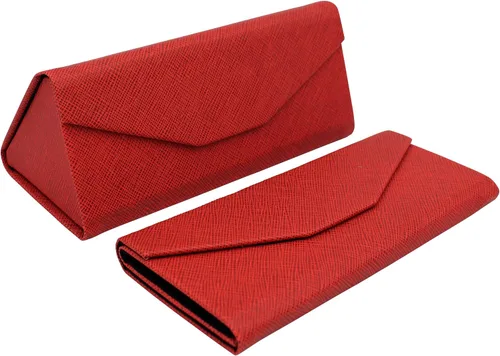 Vista 82 de Real Sic Funda para lentes de sol para hombres y mujeres, soporte magnético plegable para lentes de sol, inspirado en el color sólido