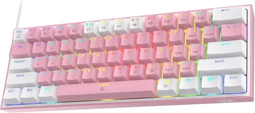 Vista 3 de Redragon Teclado K617 60% RGB P035 Wirst Rest Bundle
