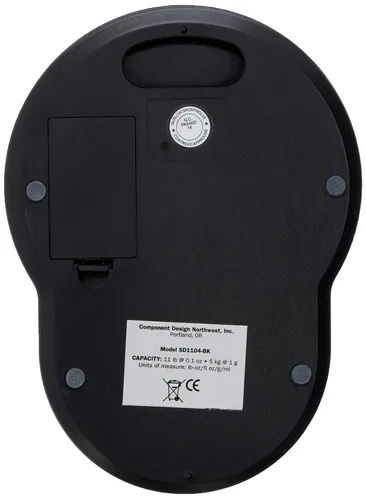 Vista 3 de CDN ProAccurate - Báscula digital de cocina, 11 libras, color negro