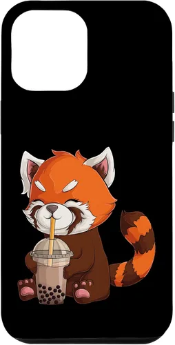 Vista 26 de Kawaii Red Panda Drinking Boba Bubble Tea Japanese Anime Case for iPhone 17