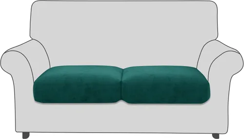 Vista 15 de Fundas de cojín de terciopelo para asiento de sofá, fundas elásticas para cojines de sofá, antideslizantes, protectores de muebles, fundas de cojín