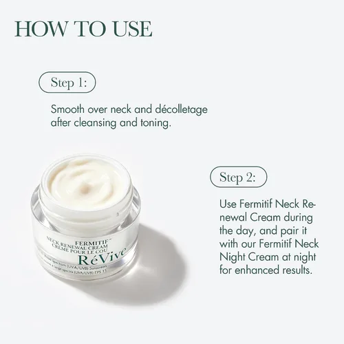 Vista 5 de RéVive Fermitif Crema renovadora de cuello, cuello y escote crema de día reafirmante con SPF 15, tensor, hidratante y mejora de la elasticidad