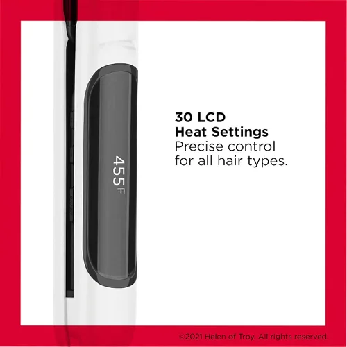 Vista 3 de REVLON Crystal C + plancha digital de cerámica para el cabello, brillo de larga duración y menos encrespamiento, (1 pulgada)