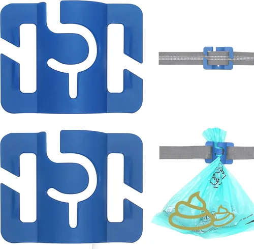Vista 14 de Bolsas para excrementos de perro para correa básica, manos libres, bolsas de basura para mascotas, dispensador de correa, accesorios para pasear