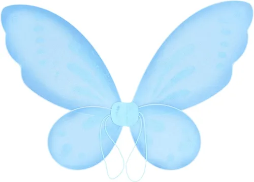 Vista 4 de renvena Conjunto de alas de princesa de ángel de hadas o alas de mariposa para niñas, disfraz de Halloween, fiesta de cumpleaños