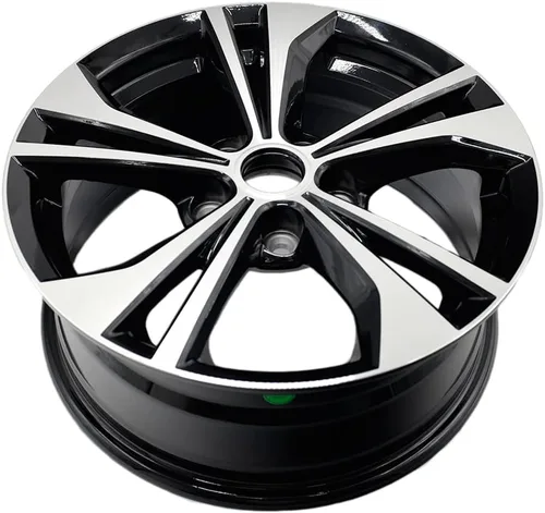 Vista 4 de Nueva rueda de aleación individual de 16 "16x6.5 pulgadas para Nissan Sentra 2020–2023 Llanta de repuesto de diseño OEM Negro mecanizado