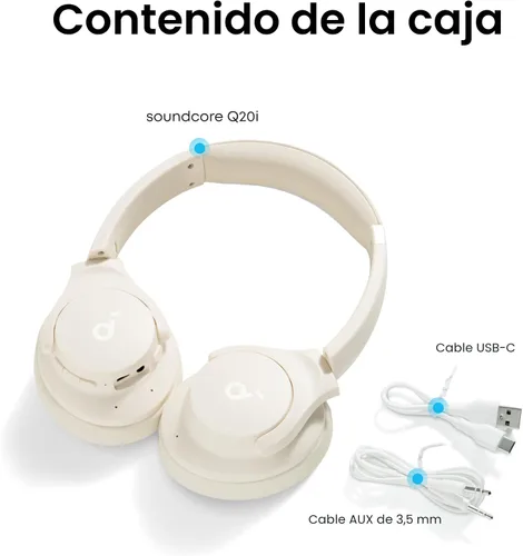 Vista 8 de Soundcore by Anker Q20i Auriculares híbridos con cancelación activa
