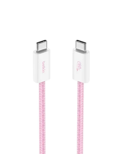 Vista 31 de Belkin Cable USB C a USB C, 3.3 pies, 60 W, cargador tipo C, cable de carga para iPhone, suave, trenzado, flexible para iPhone 16, Galaxy S25, Pixel