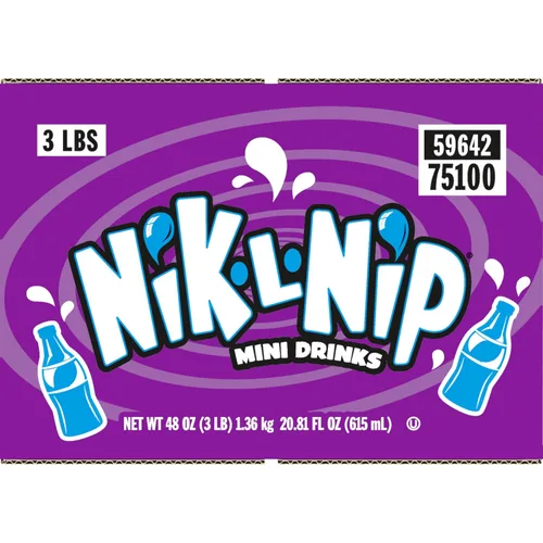 Vista 4 de Tootsie Roll Nik-L-Nip - Botellas de cera de caramelo, sabor a frutas, caja