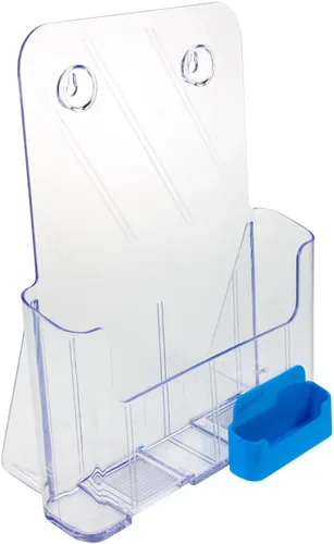 Vista 10 de Source One Porta folletos grande de 8.5 x 11 pulgadas con tarjetero (1 paquete, negro)