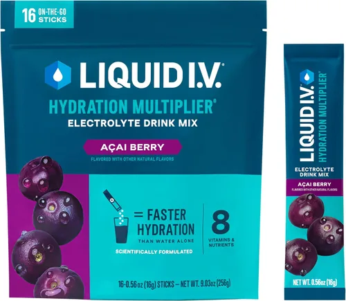 Vista 10 de Liquid I.V.® Hydration Multiplier - Popsicle Firecracker Mezcla en polvo de electrolitos para bebida 1 paquete (16 porciones)