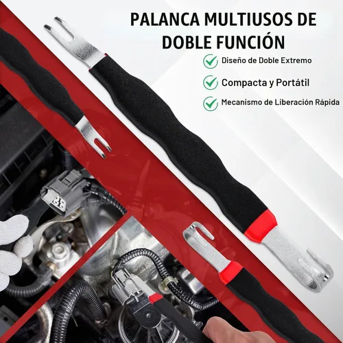 Vista 2 de Alicates de desconexión eléctrica, 3 piezas de conector de terminal eléctrico automotriz, herramienta de extracción de conector eléctrico