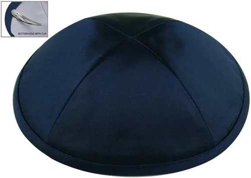 Vista 5 de Zion Judaica Deluxe Satin Kippot Bulk Packs Kippas o Kippa Individual Incluye Clips Kipa Gratis