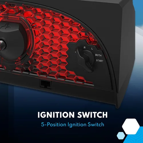 Vista 5 de Honeycomb Alpha Controles de Vuelo y Panel de Interruptores — Volante para Simulador de Vuelo con Rotación de 180°, Eje de Acero, Interruptor