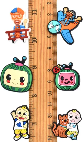 Vista 3 de SHINQEAR Dijes de zapatos de dibujos animados para decoración de zapatos sandalias pulsera de zapatos pulseras accesorios para hombres y mujeres