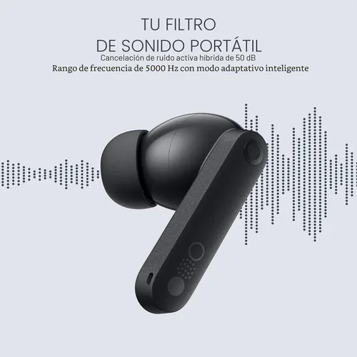 Vista 5 de Auriculares CMF Buds Pro 2 inalámbricos con dial inteligente, auriculares inalámbricos con cancelación de ruido híbrida de 50dB, Bluetooth 5.3