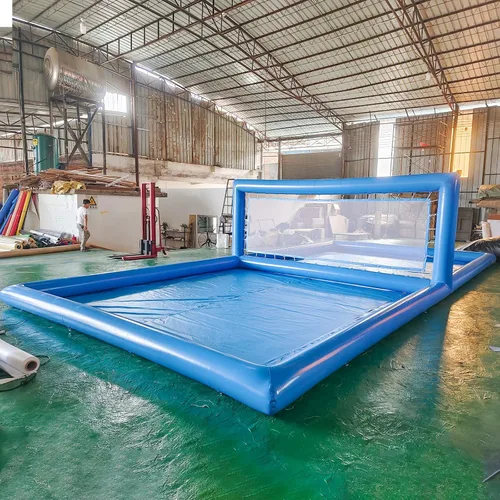 Vista 7 de Juego de voleibol inflable de 33 pies/L, para piscina, voleibol, juegos de playa para adultos y fiestas familiares, juegos gigantes de verano