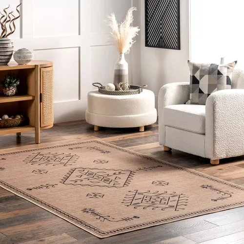 Vista 13 de nuLOOM Alfombra de Área Easy-Jute de 5' x 8', Lavable a Máquina, Antideslizante, para Sala de Estar, Dormitorio, Habitación de Niños, Guardería