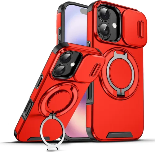 Vista 68 de Dteck Funda para iPhone 16 de 6.1 pulgadas 2024, funda de piel sintética con cierre de botón magnético, ranuras para tarjetas de crédito, función