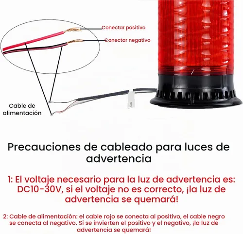 Vista 6 de Luz de sirena estroboscópica LED, lámpara intermitente giratoria industrial baliza 9 tonos cuerno 120dB para camión, carretilla elevadora, taller