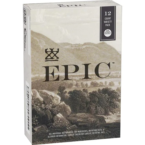 Vista 3 de EPIC Barras, paquete variado (pollo, carne de res, venado), apto para dieta cetogénica, 12