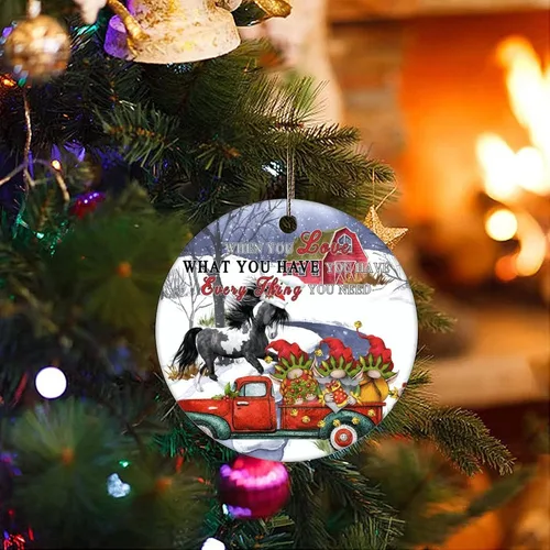 Vista 3 de Cheyan Divertido adorno de porcelana de Navidad para decoración del hogar, colgantes de Navidad, plantas, árbol de Navidad, adorno colgante