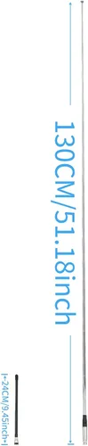 Vista 5 de 51.2 in 27MHz CB antena BNC macho para QYT Kenwood Icom