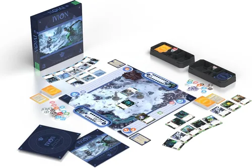 Vista 3 de IVION: The Rune and The Rime APE Games Juego de mesa 2 jugadores 20-60 minutos Edades 14 + Fantasía Duelo de héroes Construcción