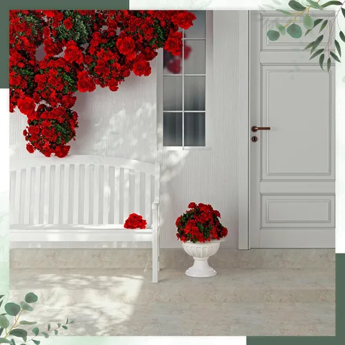 Vista 4 de Zhehao 1 maceta clásica de plástico para exteriores, 12 x 10 pulgadas, macetas tradicionales de pedestal para exteriores, jarrones blancos grandes