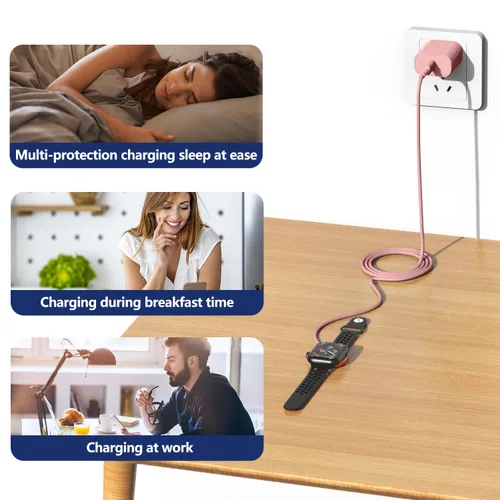 Vista 7 de Susnwere Cargador Rápido para Cargadores de Apple Watch con Bloque de Carga de 20W, USB C Magnético para Cable de Carga Rápida i-Watch para Watch