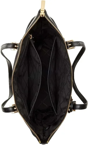 Vista 4 de Michael Kors Jet Set - Bolso de cuero para mujer, color negro, talla L, Negro
