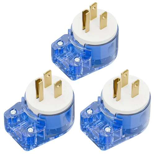 Vista 14 de Nema 5-15P Enchufe de 90 grados, Plugrand ETL Listado 15A 125V Enchufe