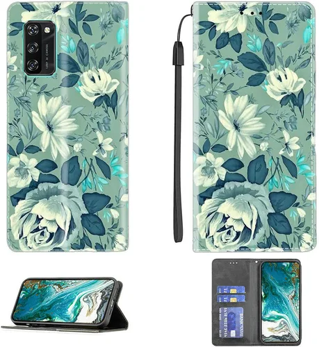 Vista 158 de Aroepurt Funda para UMIDIGI G1 Plus compatible con UMIDIGI G1 Plus Funda para teléfono Funda de piel sintética con función atril magnética CPT15