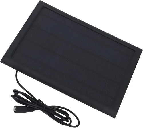 Vista 8 de Aramox Cargador de batería solar de 6 W, cargador de panel solar portátil con carga rápida inteligente 25% tasa de conversión para automóvil
