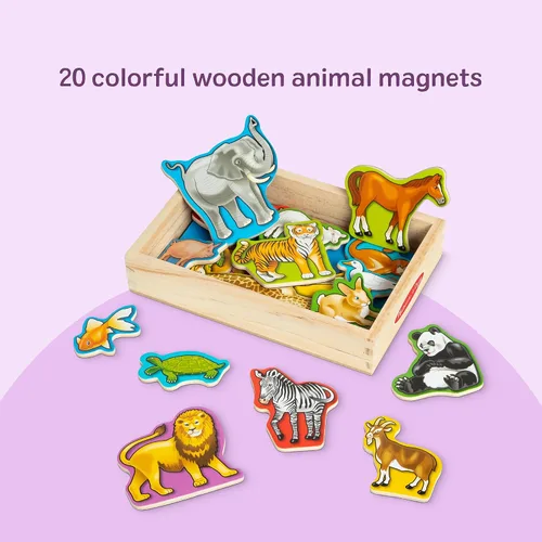 Vista 12 de 20 imanes de madera Melissa & Doug, Multicolor