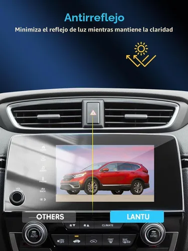 Vista 6 de Protector de pantalla de coche para Honda CRV, accesorios de 7 pulgadas, navegación GPS, vidrio templado, protector de pantalla táctil para Honda 1